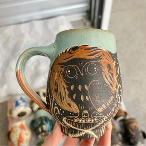 Pitch Pine Pottery dockside owl mug